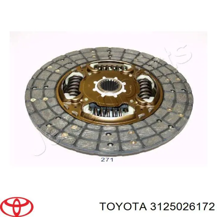 Диск зчеплення 3125026172 Toyota