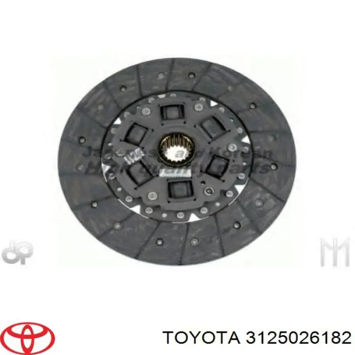 Зчеплення Toyota 3125026182 ціна, від 46.90 USD