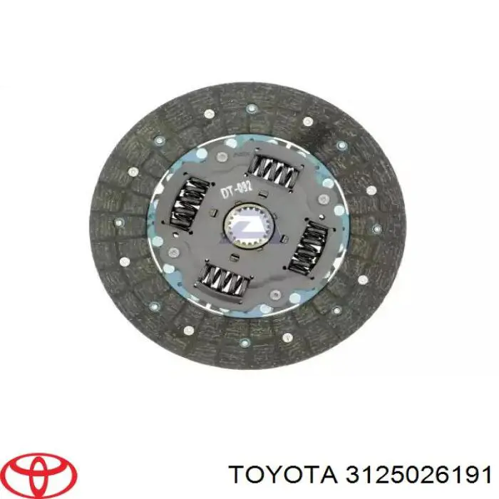 Зчеплення Toyota 3125026191 ціна, від 44.34 USD
