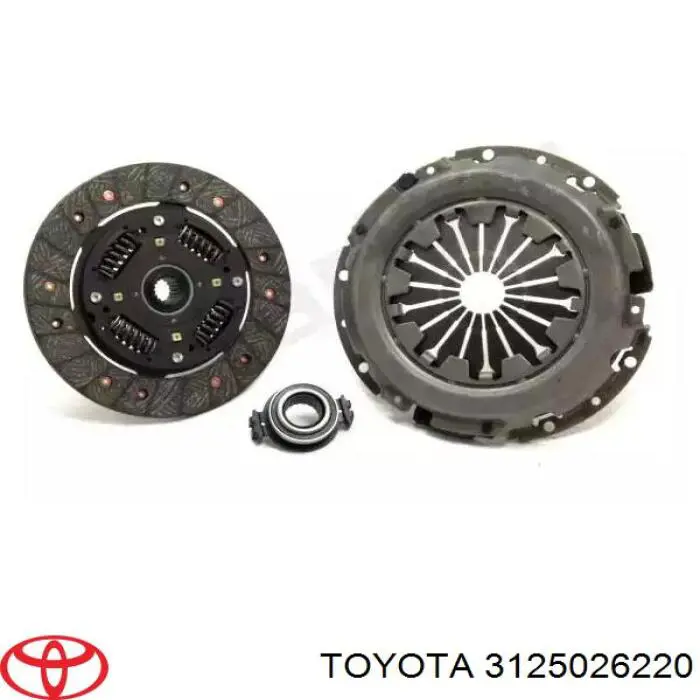 Зчеплення Toyota 3125026220 ціна, від 62.60 USD