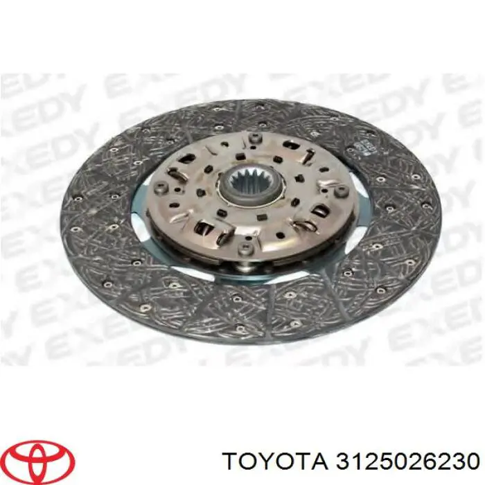 Диск зчеплення 3125026231 Toyota