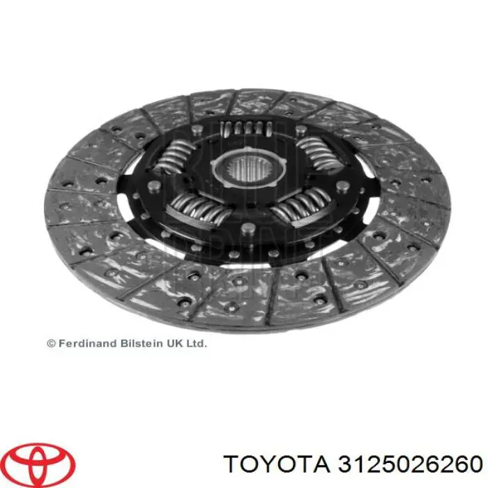 Диск зчеплення 3125026260 Toyota