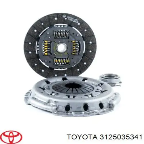 Зчеплення Toyota 3125035341 ціна, від 81.27 USD