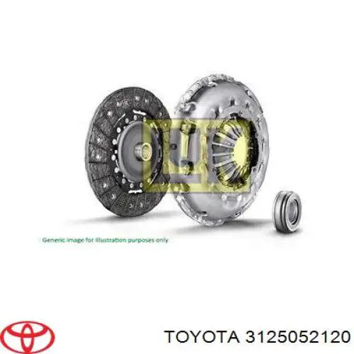 Зчеплення Toyota 3125052210 ціна, від 75.68 USD