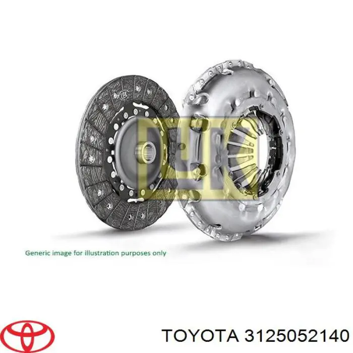 Зчеплення Toyota 3125052141 ціна, від 119.04 USD
