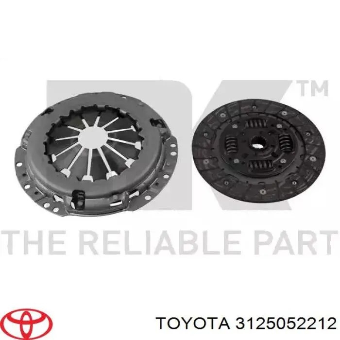 Диск зчеплення ведений Toyota 3125052120