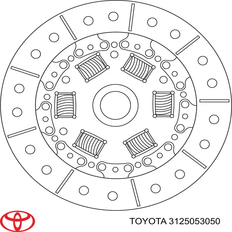 3125053050 Toyota Диск зчеплення