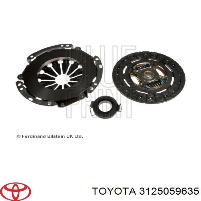3125059635 Toyota Зчеплення в зборі