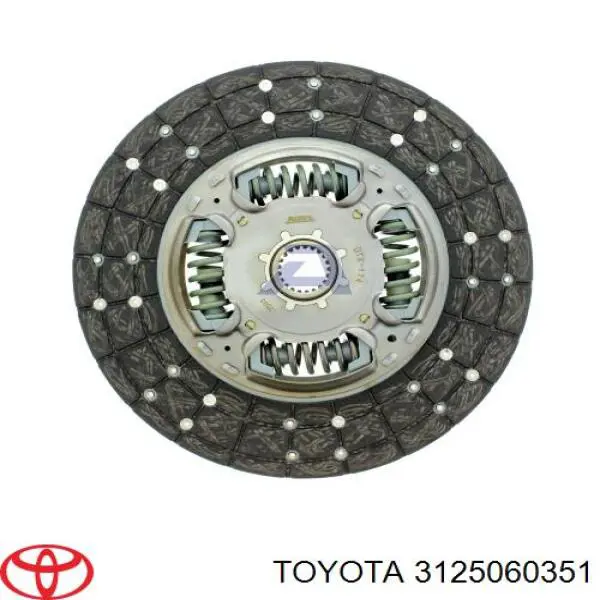 Зчеплення Toyota 3125060351 ціна, від 78.25 USD