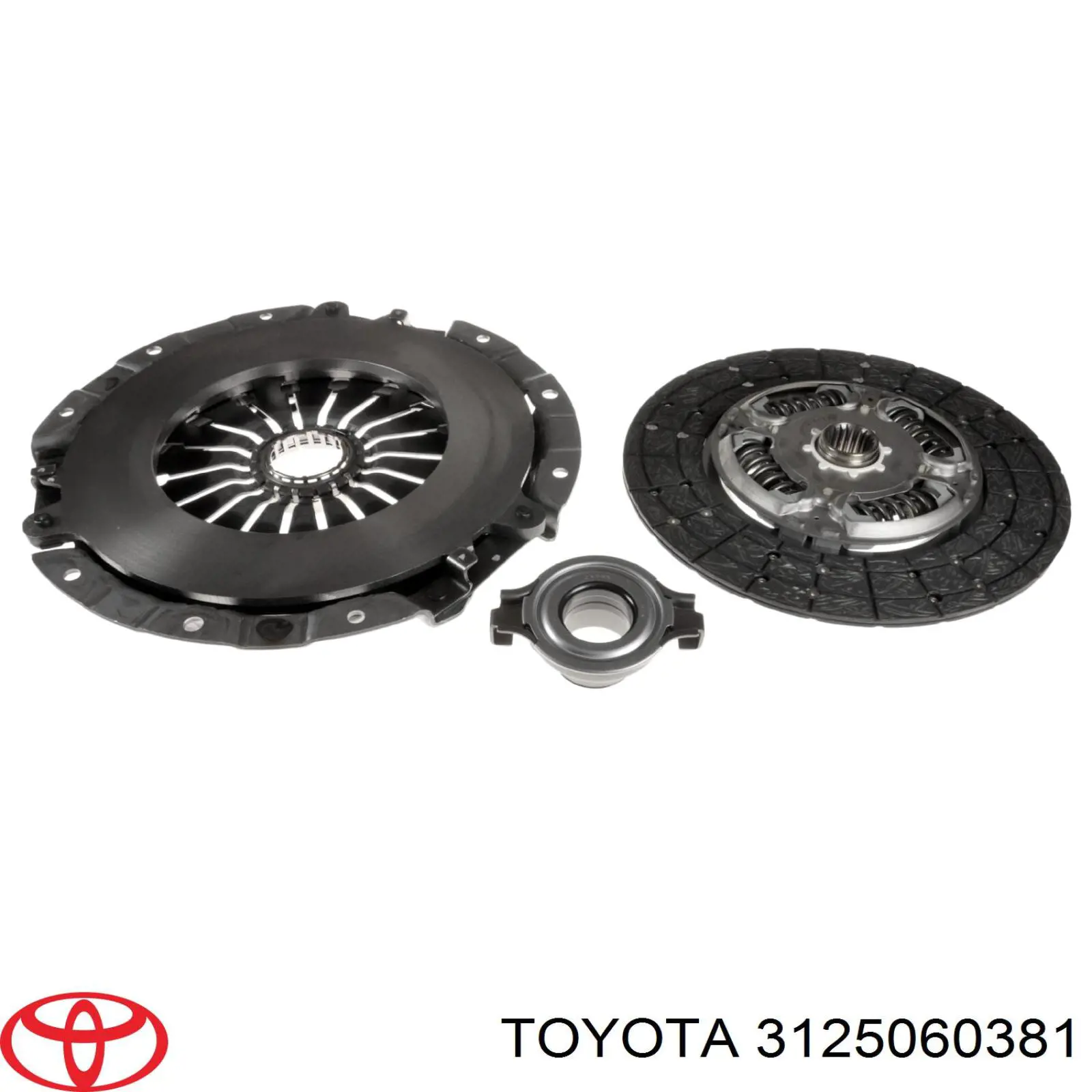 Зчеплення Toyota 3125060381 ціна, від 80.68 USD