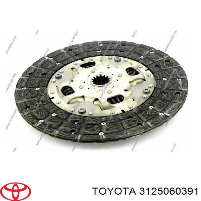 Диск зчеплення 3125060391 Toyota