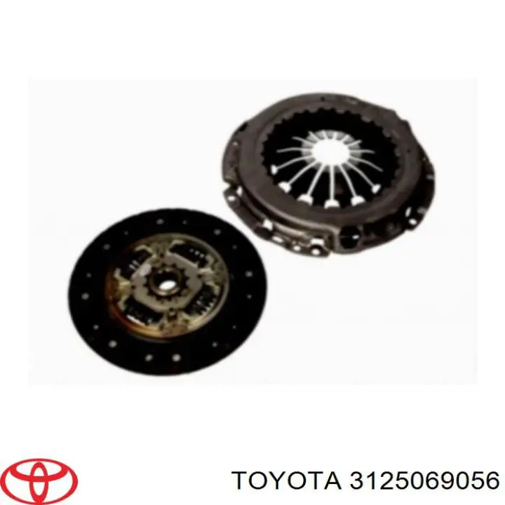3125069056 Toyota комплект зчеплення (3 частини)