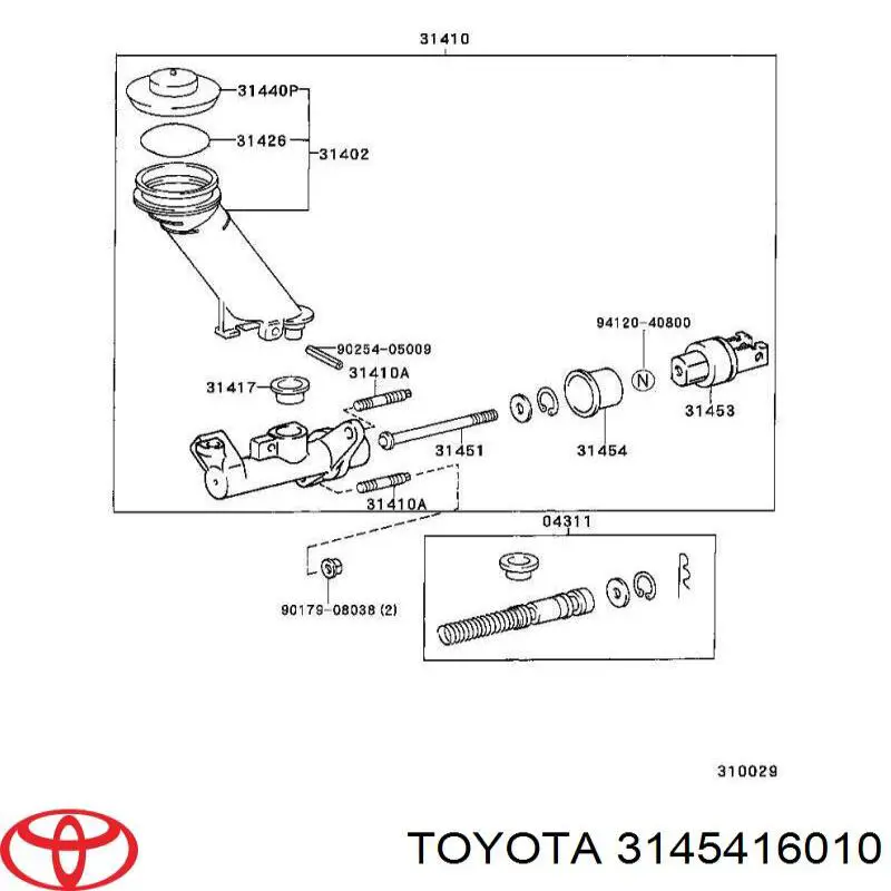  Toyota 3145416010 ціна, від  USD