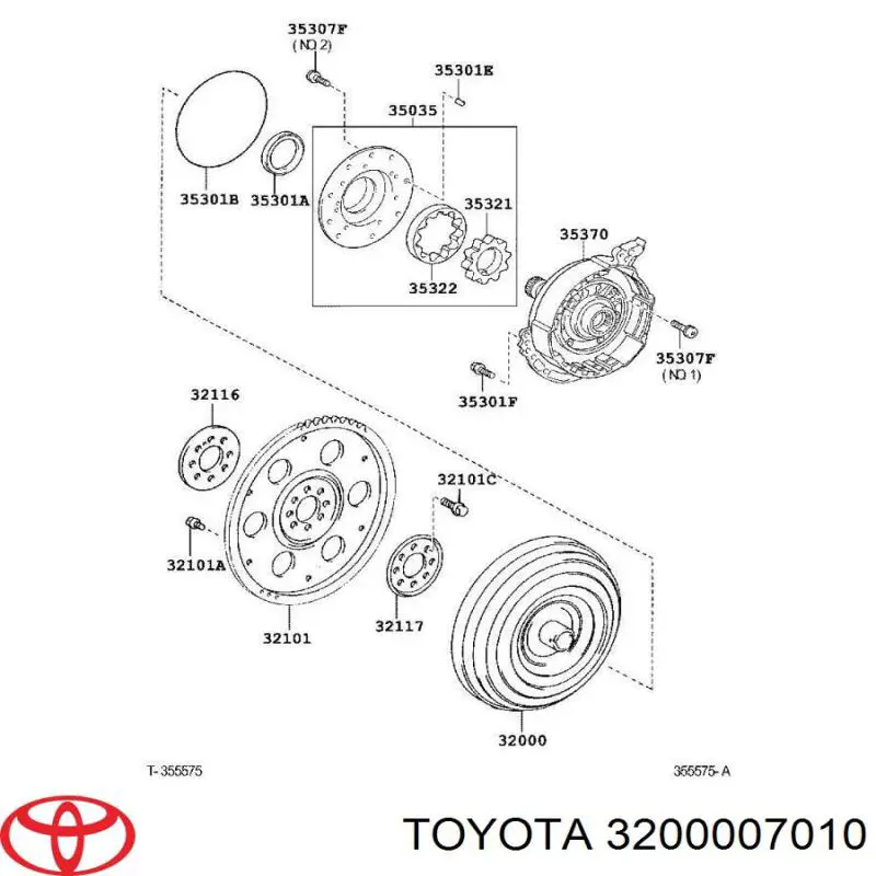 Гідротрансформатор ГМП Toyota 3200007010 ціна, від 253.09 USD