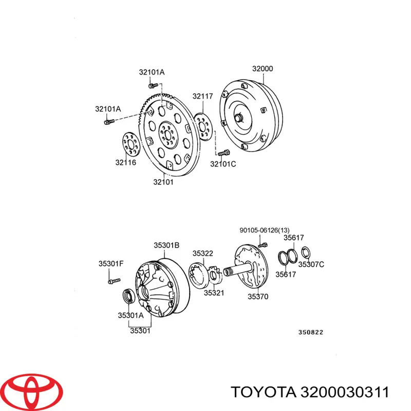 Гідротрансформатор АКПП 3200030311 Toyota