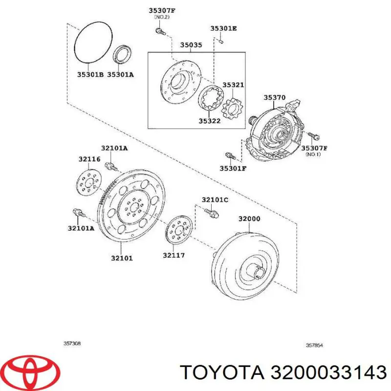 Гідротрансформатор ГМП Toyota 3200033143 ціна, від 253.95 USD