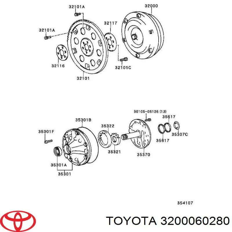 3200060280 Toyota Передача гідромеханічна (ГМП)