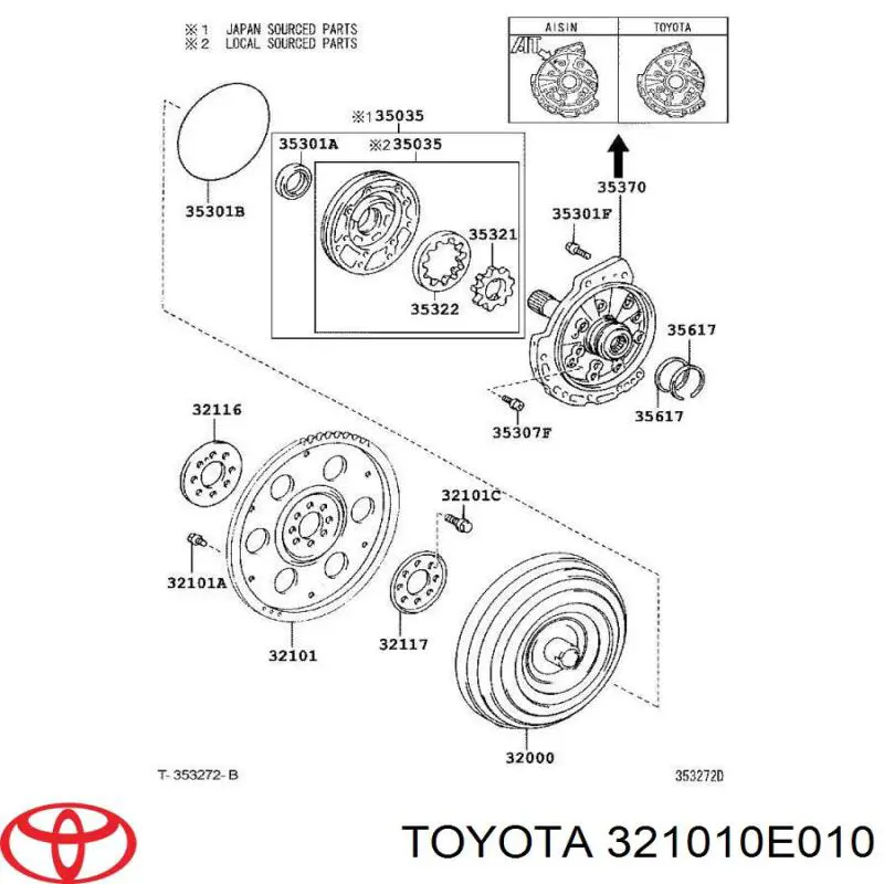  Toyota 321010E010 ціна, від 35.15 USD