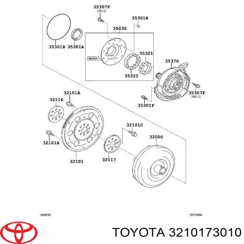 Демпферний маховик на Toyota Camry VII V50