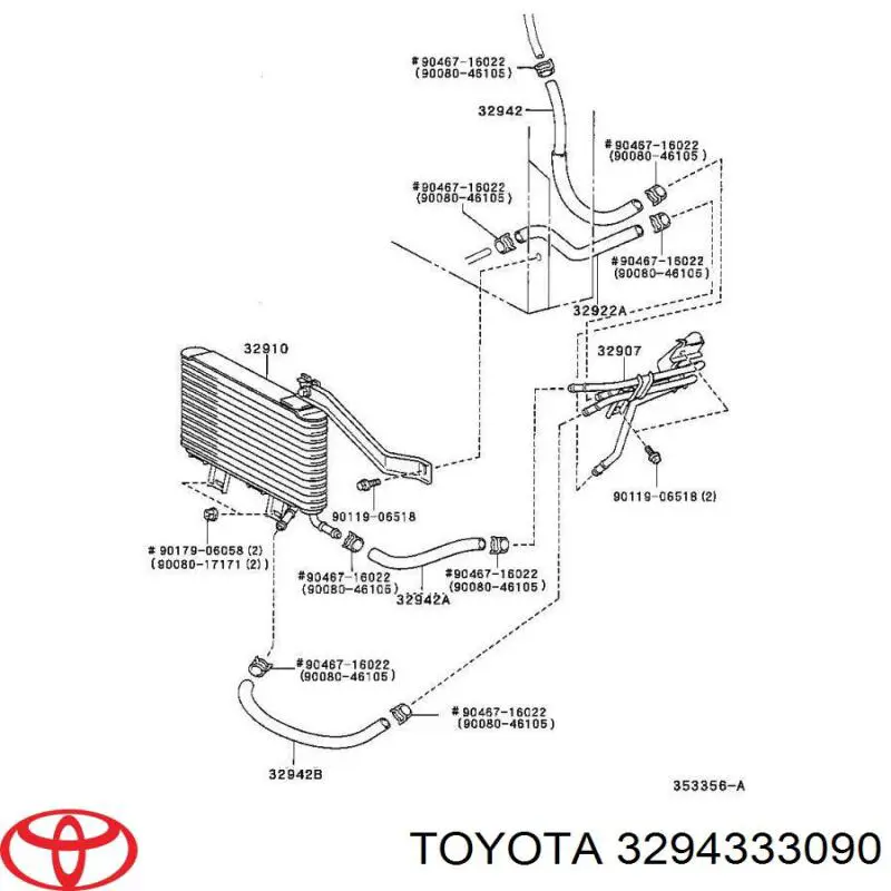  Toyota 3294333090 ціна, від 14.09 USD