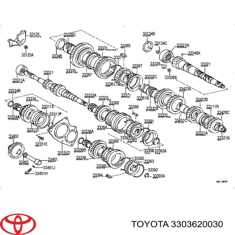 Шестерня п'ятої передачі Toyota Carina II седан (T17) (1987 - 1992) ціна, від 429.27 USD