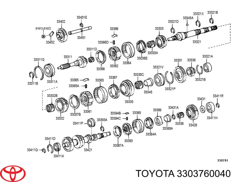 Кільце синхронізатора Toyota 3303760040 ціна, від 92.51 USD