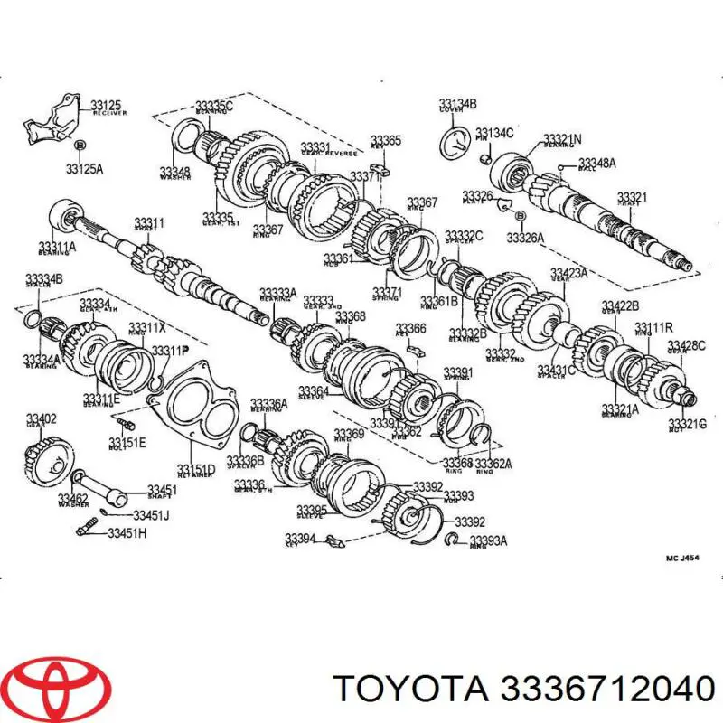 Купити 3336712040 Toyota Кільце синхронізатора