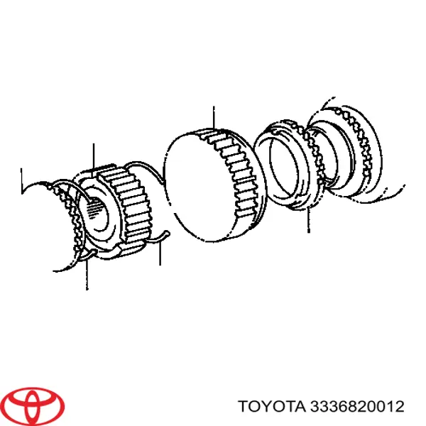 3336820012 Toyota кільце синхронізатора