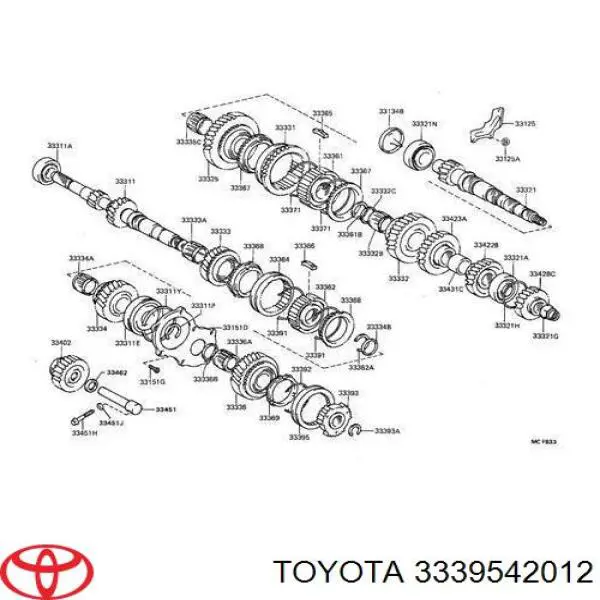 Муфта синхронізатора, зовнішня обойма 5-ї передачі Toyota Solara (V3) (Тойота Solara)