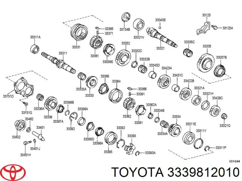  Toyota 3339812010 ціна, від 96.32 USD