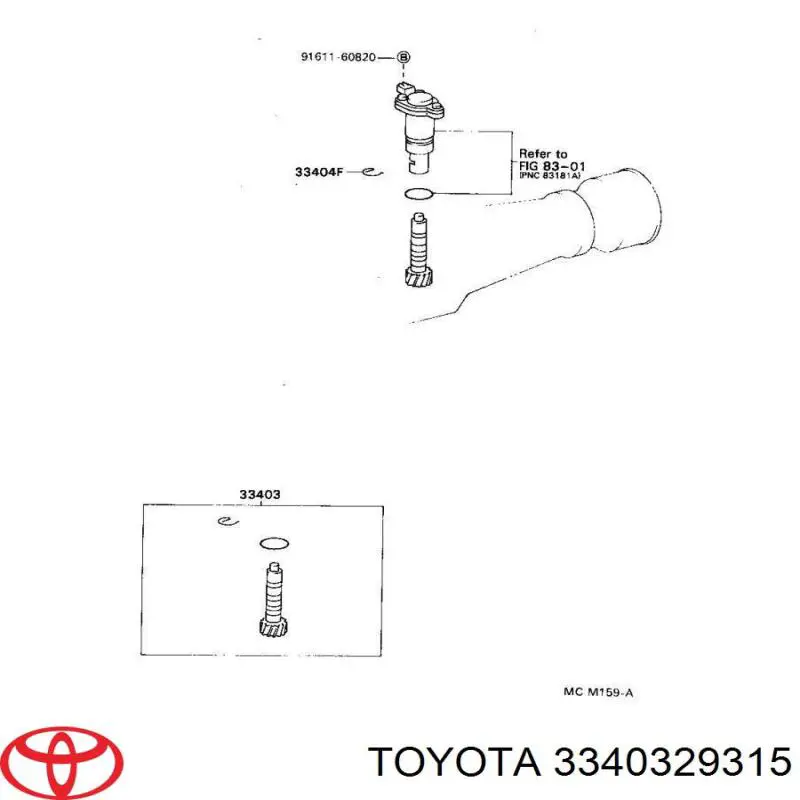 3340329315 Toyota 