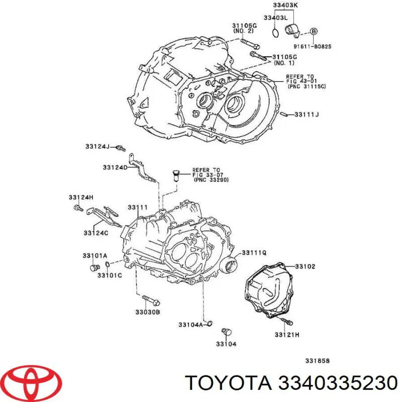 Купити 3340335230 Toyota Шестерня спідометра, ведуча