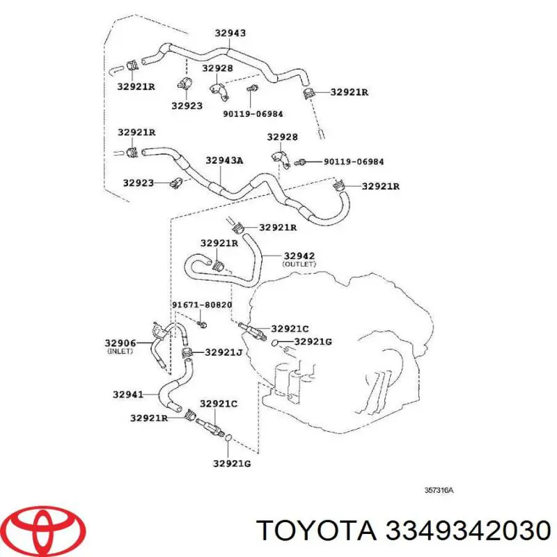  3349342030 Toyota