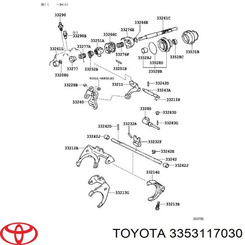 3353117030 Toyota 