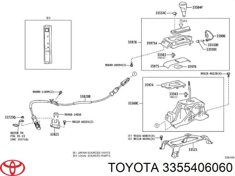  3355406060 Toyota