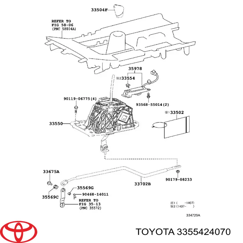 3355424070 Toyota 