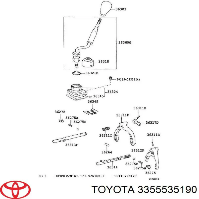  Toyota 3355535190 ціна, від 5.65 USD
