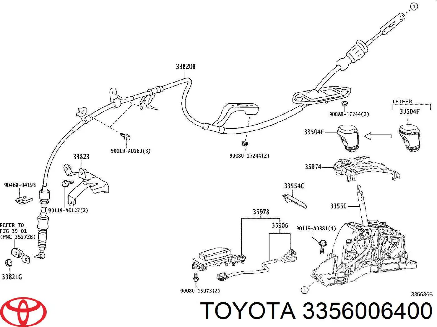 Механізм перемикання передач Toyota 3356006400 ціна, від 46.88 USD