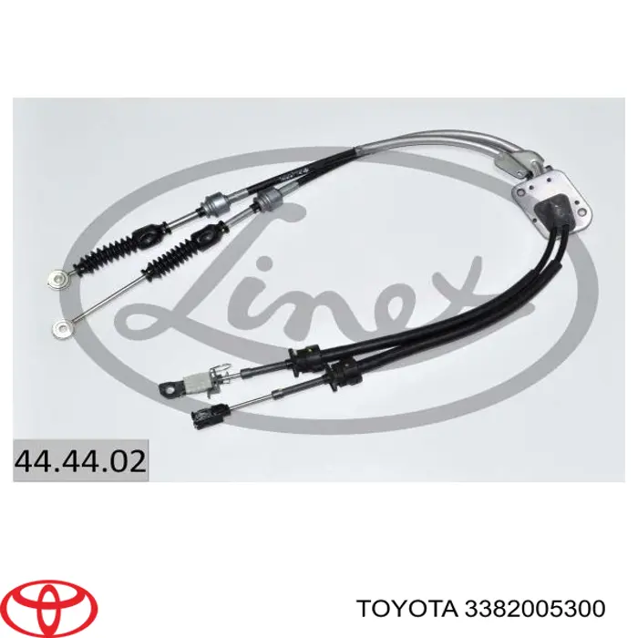Трос перемикання передач, здвоєний Toyota 3382005300 ціна, від 98.93 USD