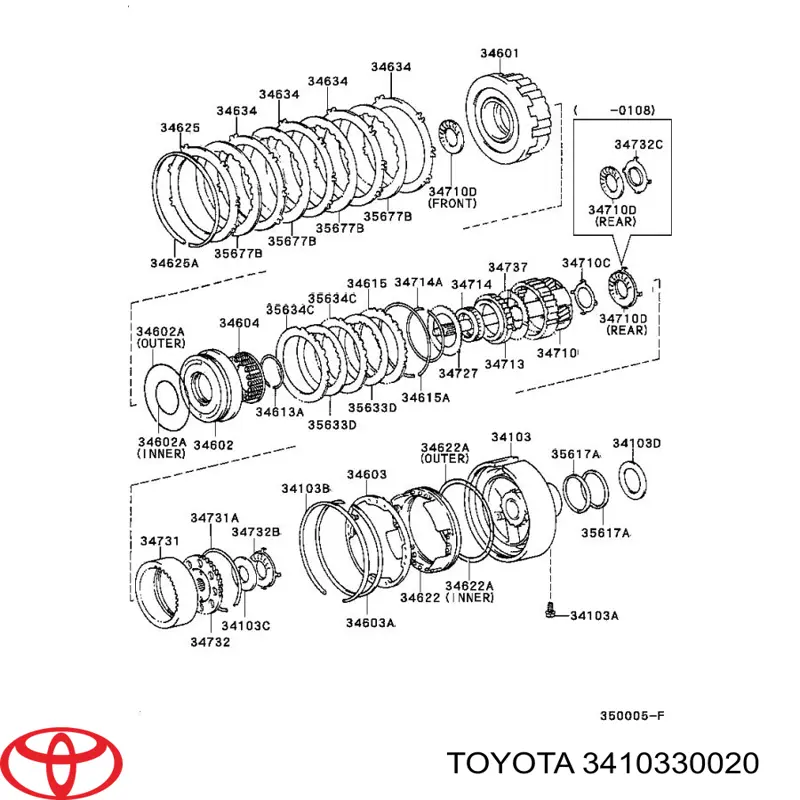 3410330020 Toyota 