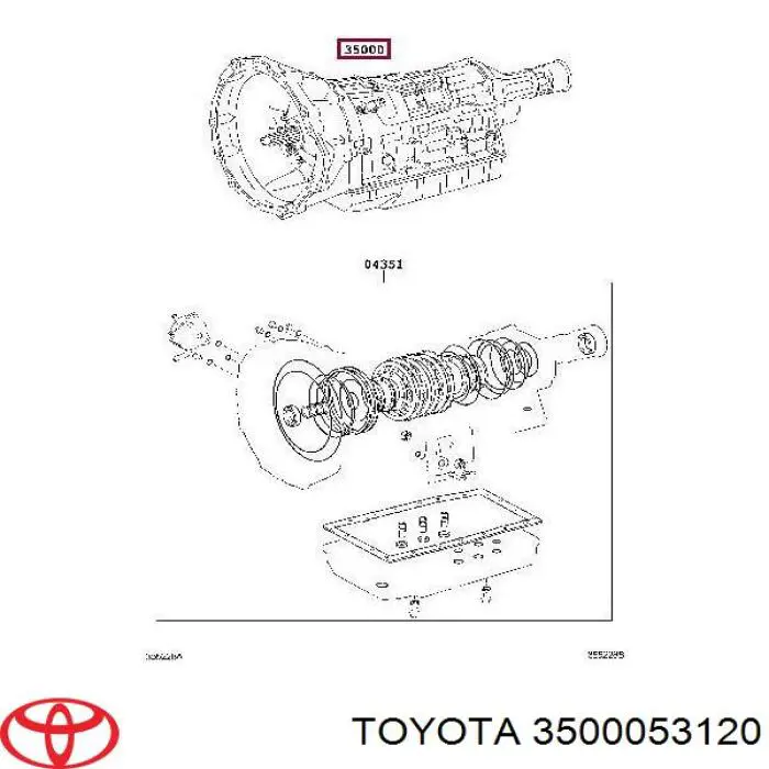 3500053120 Toyota Автоматична коробка передач