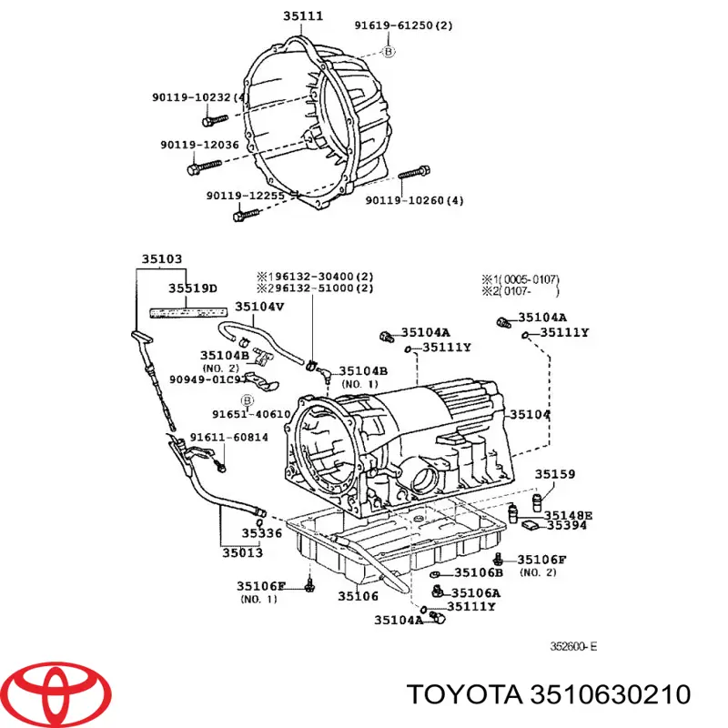 Купити 3510630210 Toyota 