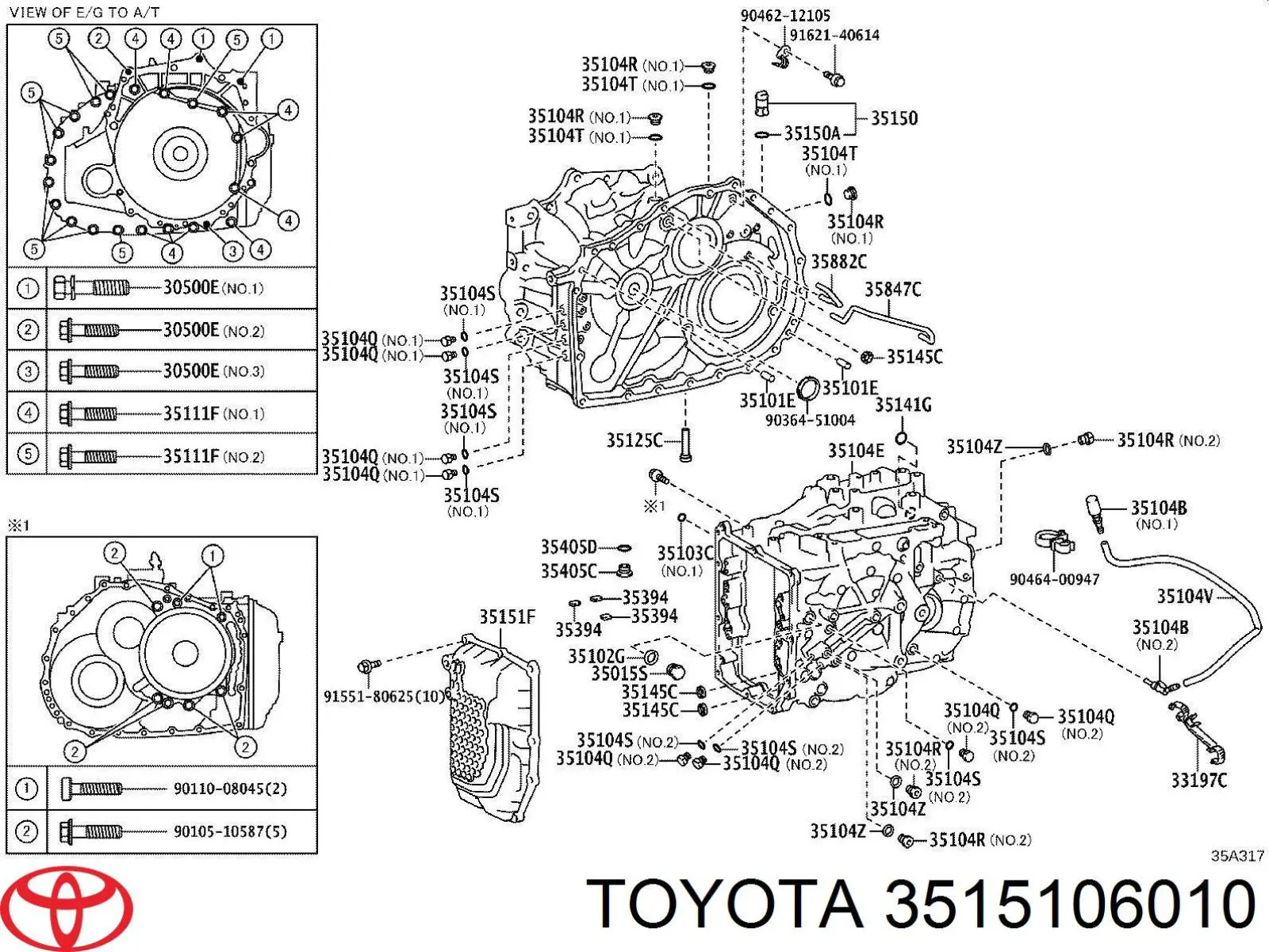  Toyota 3515106010 ціна, від 42.18 USD