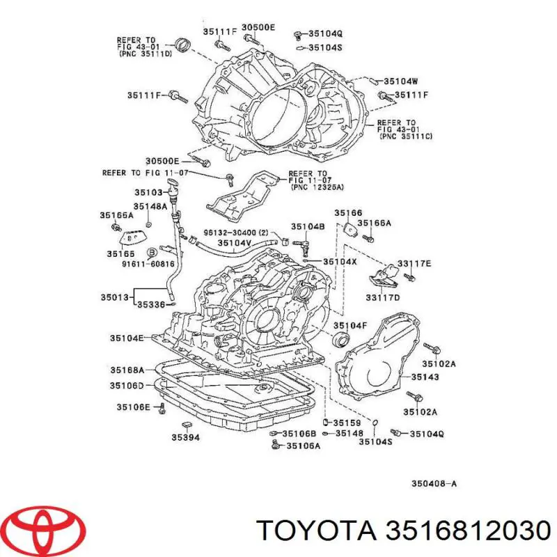 Прокладка піддону АКПП Toyota RAV4 1 (XA) (Тойота Рав4)