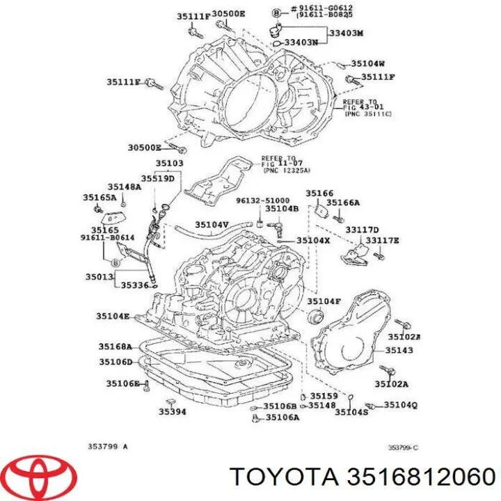 Прокладка піддону АКПП Toyota 3516812060 ціна, від 10.38 USD
