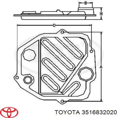 Купити 3516832020 Toyota Прокладка піддону АКПП