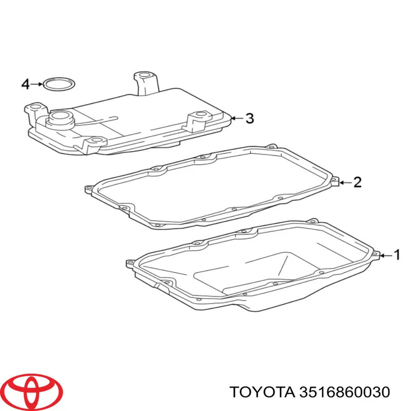 Прокладка піддону АКПП Toyota 3516860030 ціна, від 24.01 USD