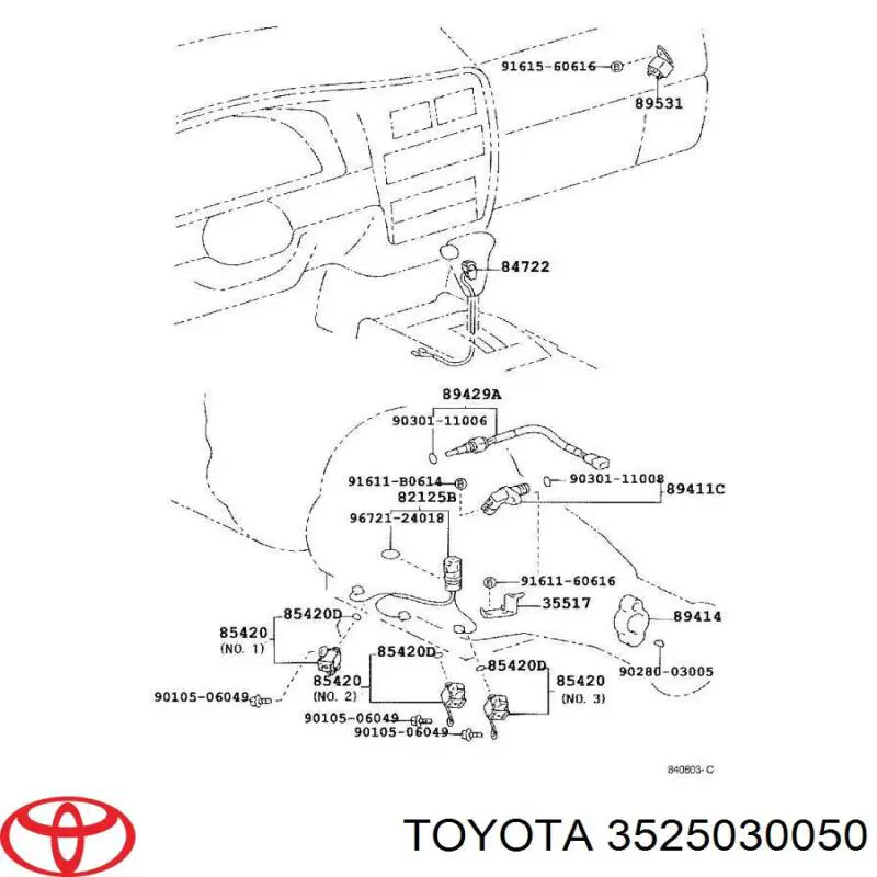  Toyota 3525030050 ціна, від 126.39 USD