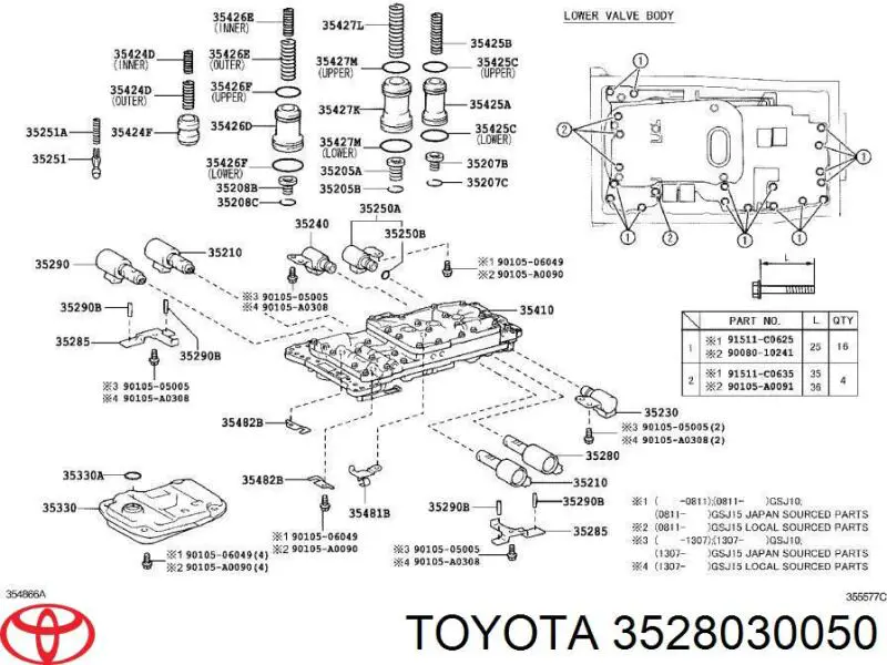 3528030050 Toyota соленоїд акпп