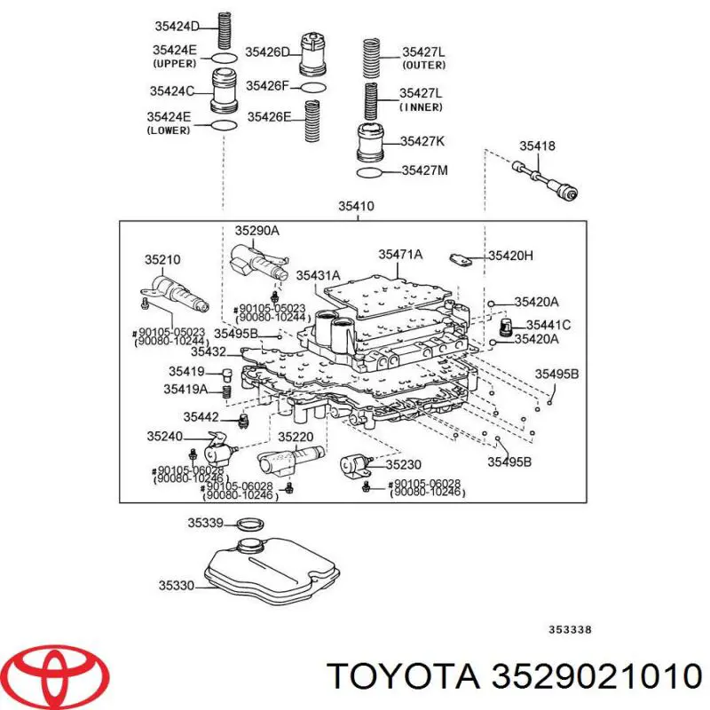 Соленоїд АКПП 3529021010 Toyota